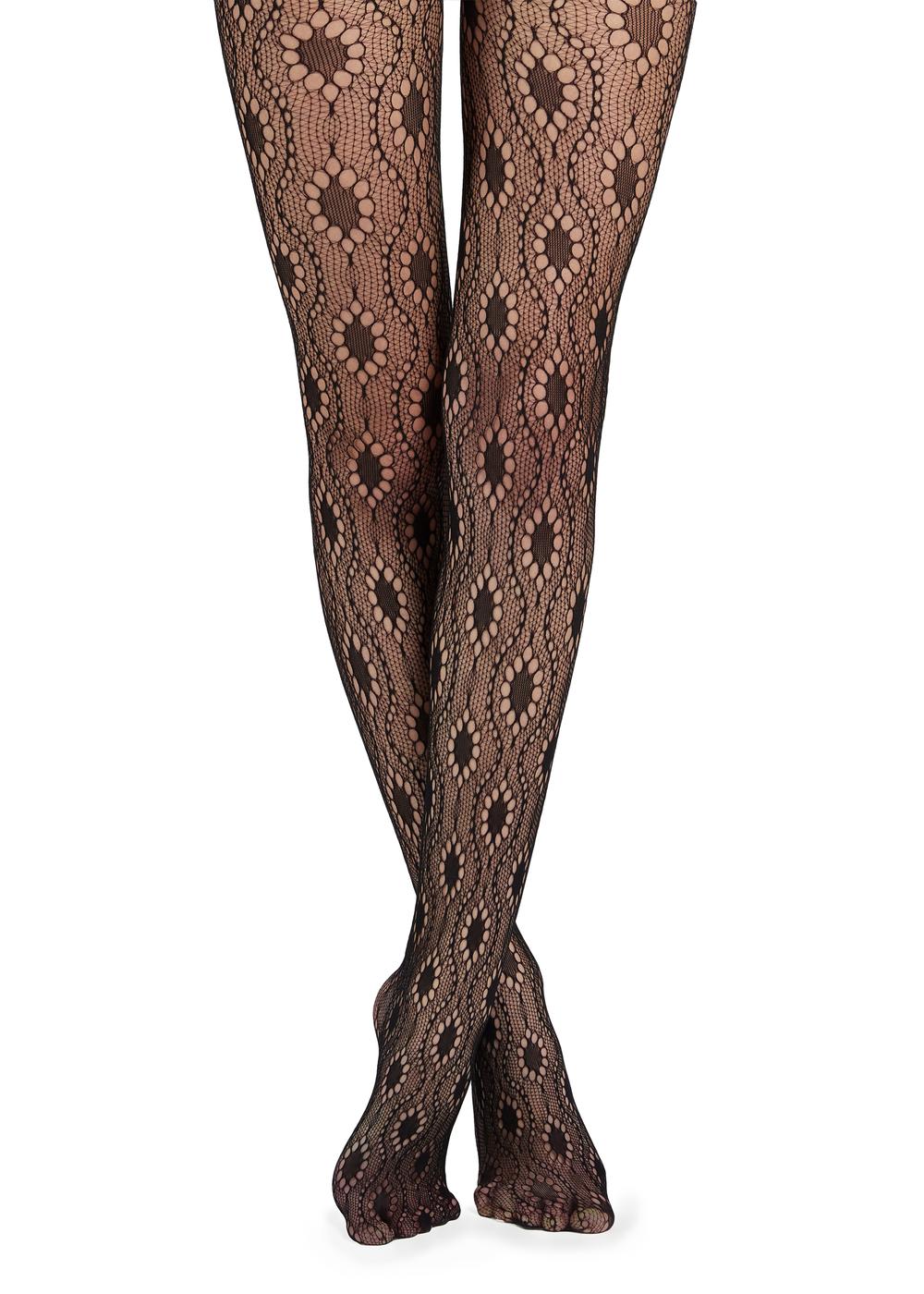 Floral fishnet tights - Calzedonia