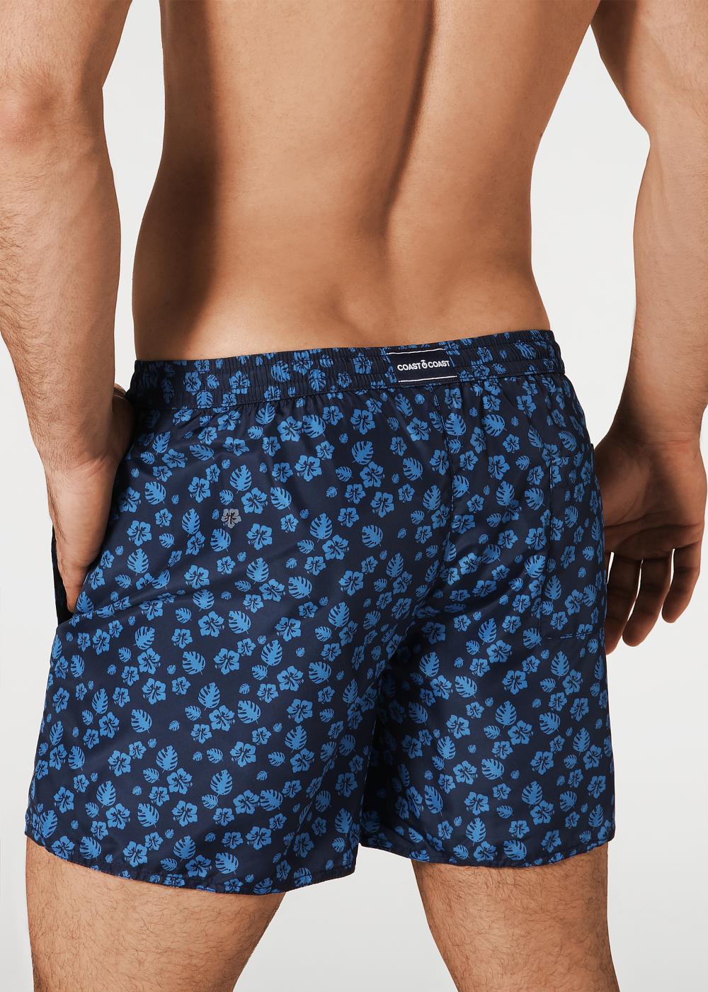 mens patterned swim trunks