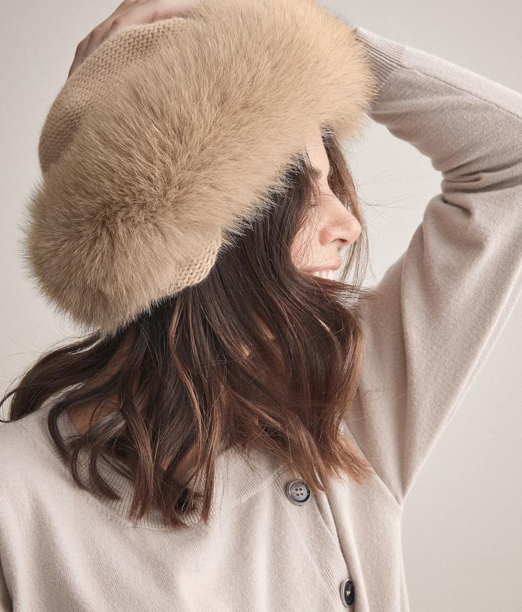 wool and fur hat